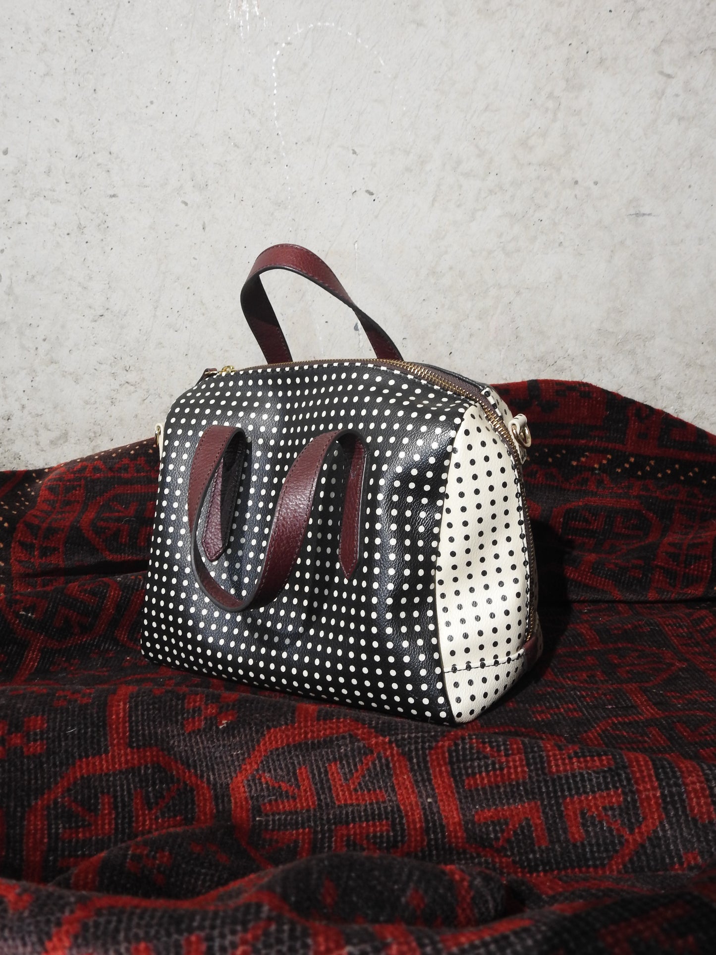 POLKA DOT FOSSIL BAG
