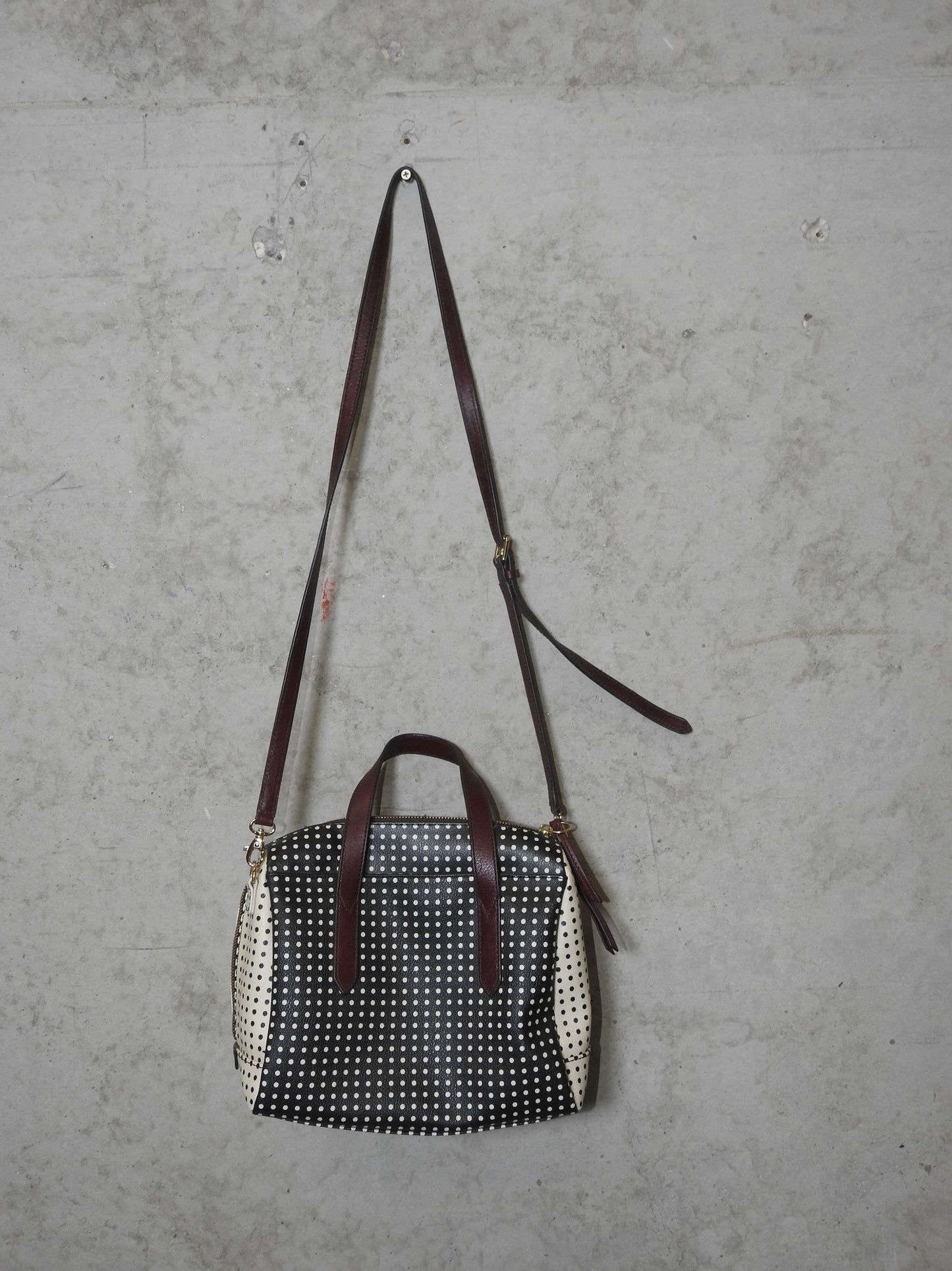 POLKA DOT FOSSIL BAG