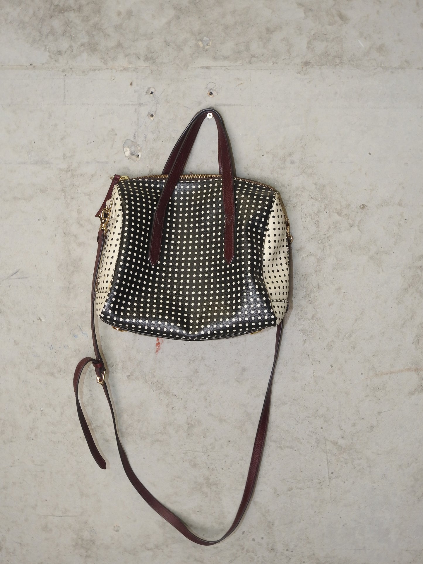 POLKA DOT FOSSIL BAG