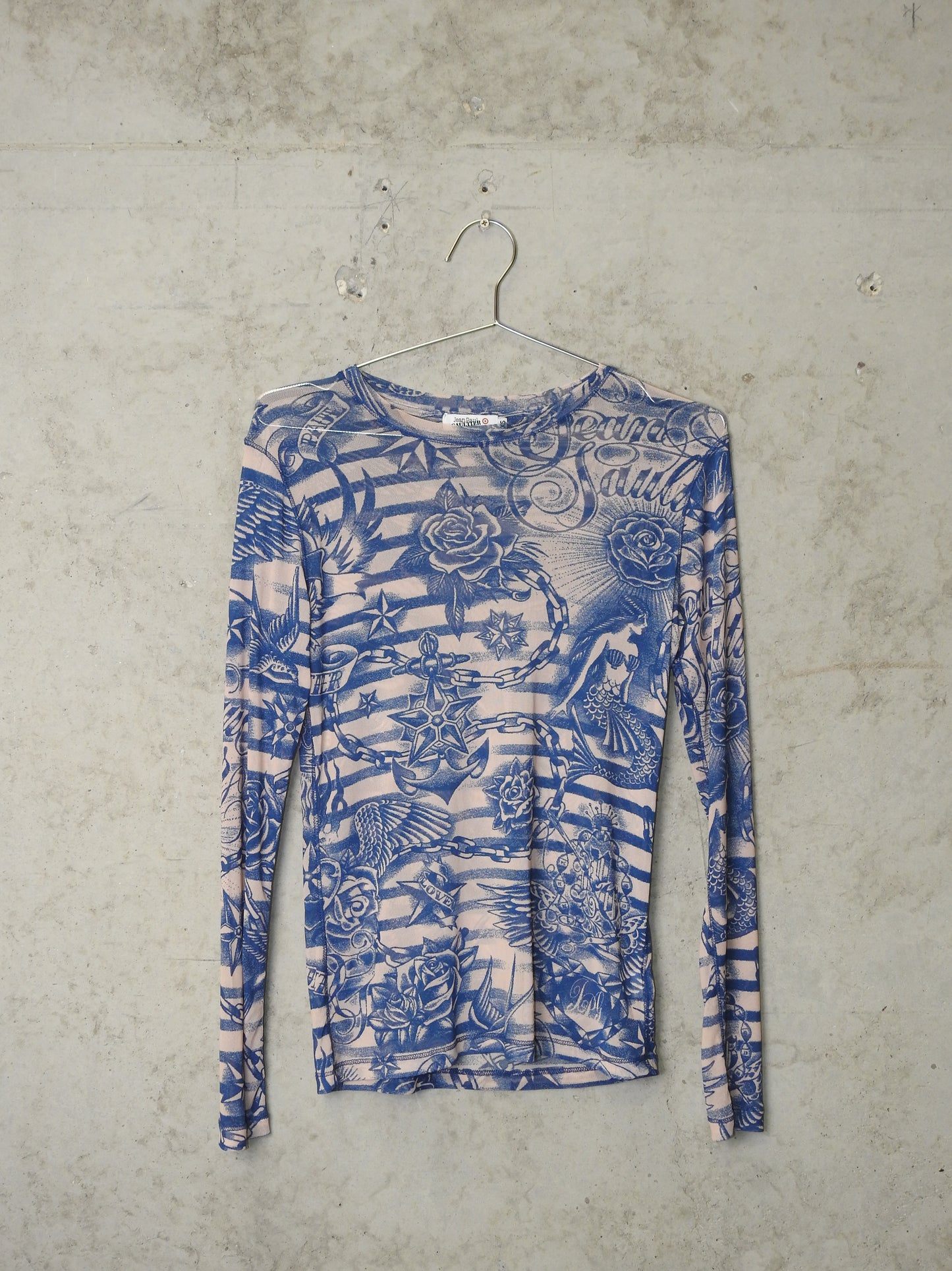 JPG X TARGET TATTOO MESH TOP