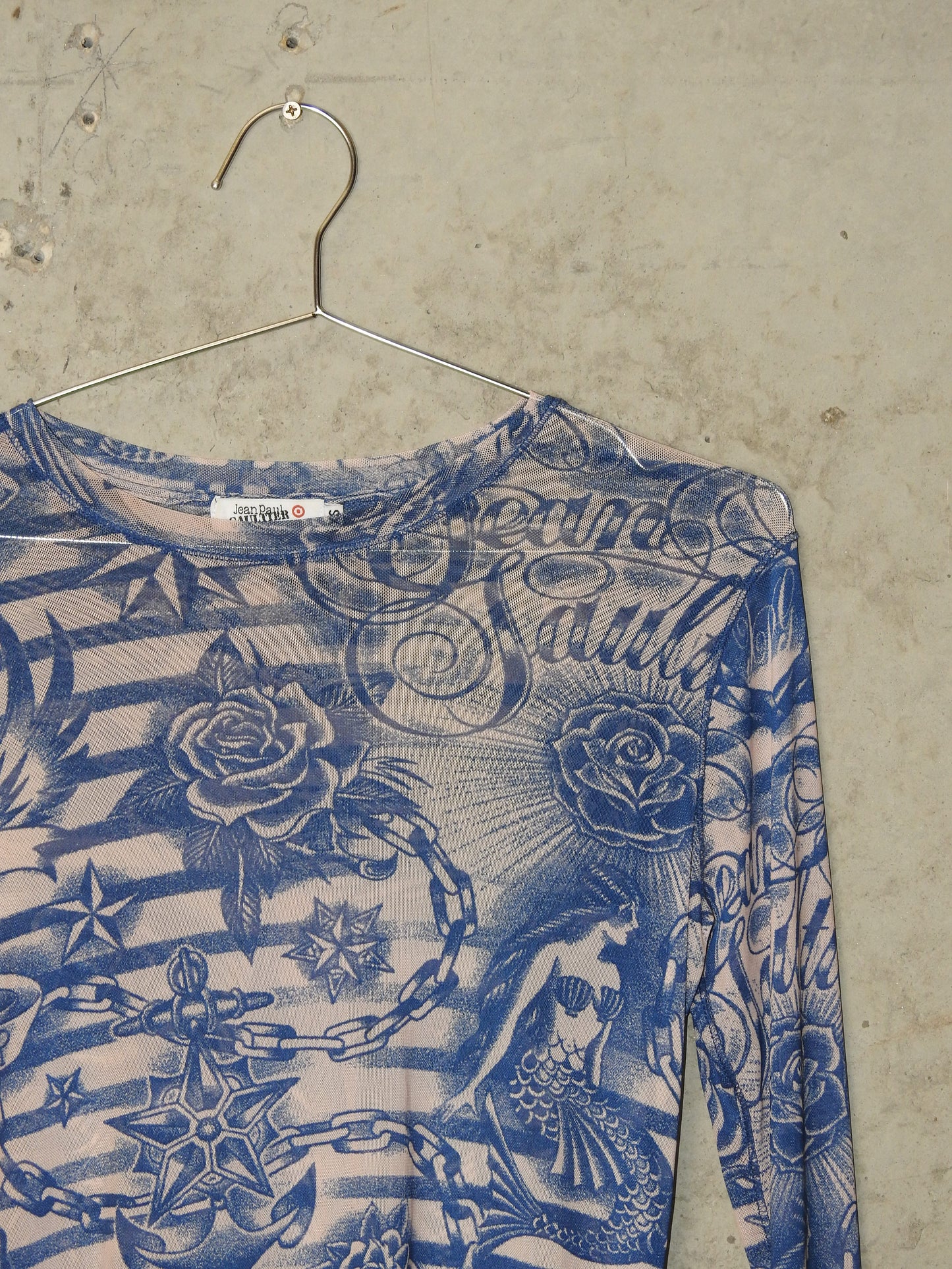 JPG X TARGET TATTOO MESH TOP