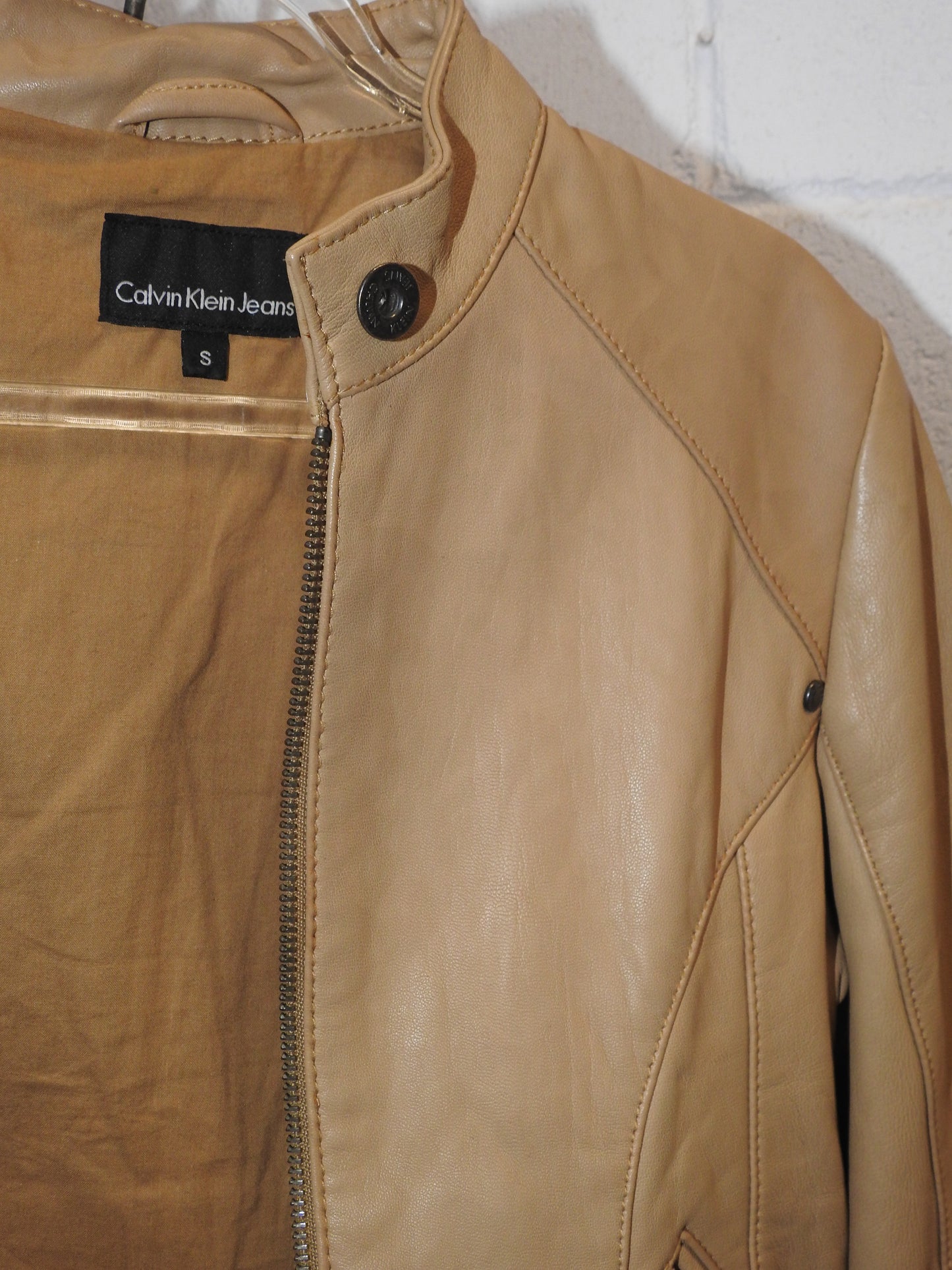 CALVIN KLEIN LEATHER JACKET