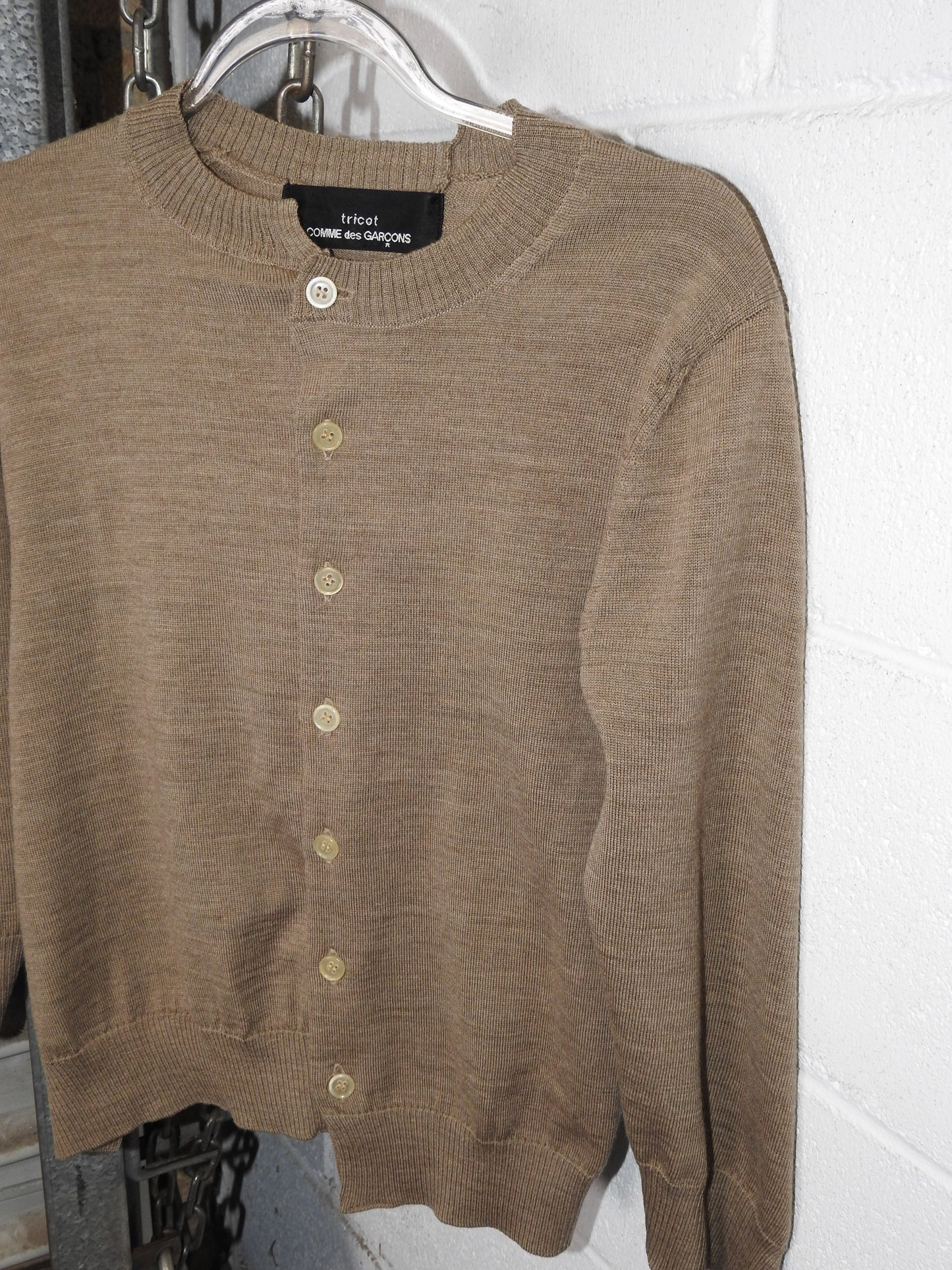 COMME DES GARÇONS TRICOT ASYMMETRIC CARDIGAN