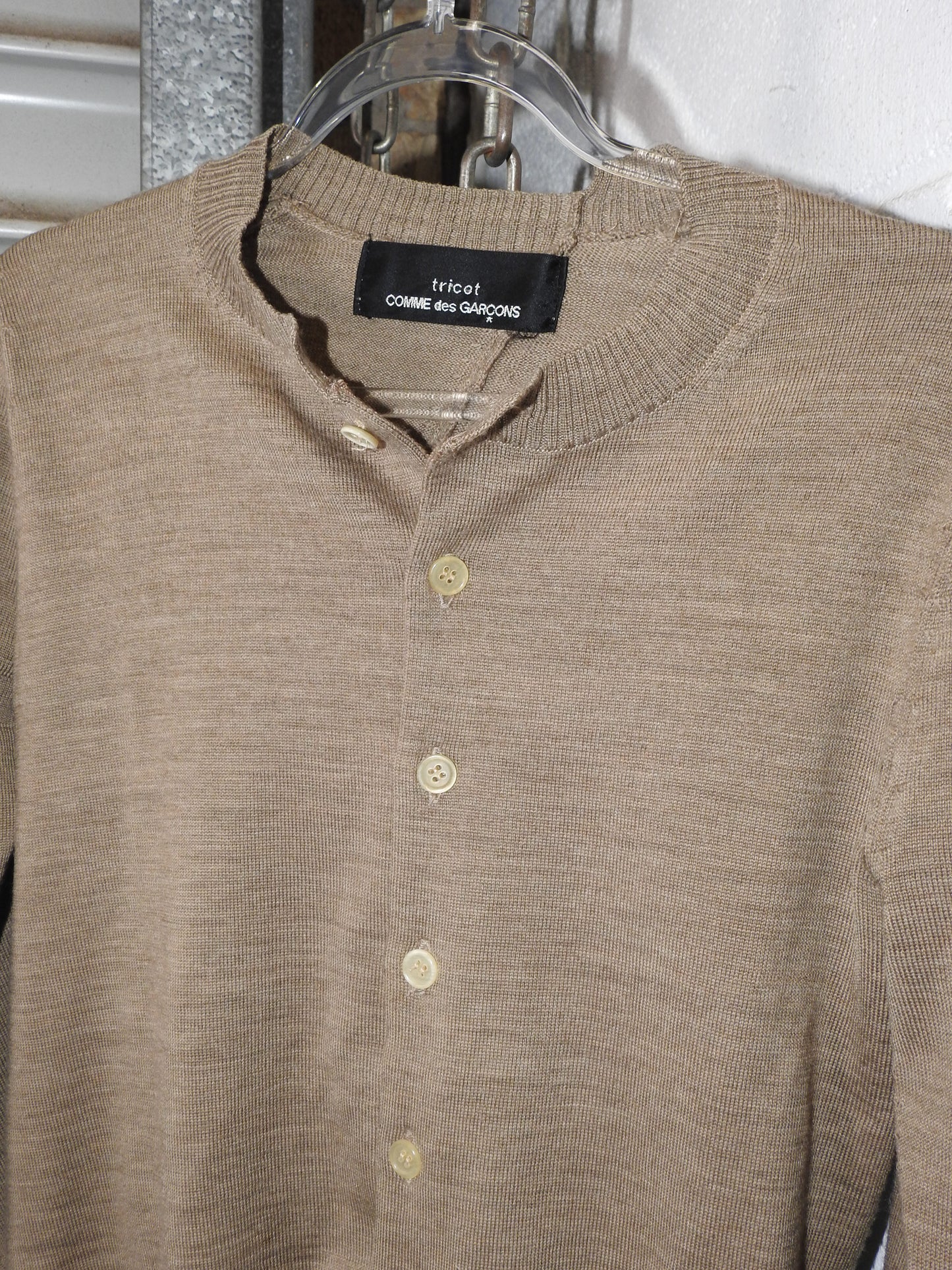 COMME DES GARÇONS TRICOT ASYMMETRIC CARDIGAN