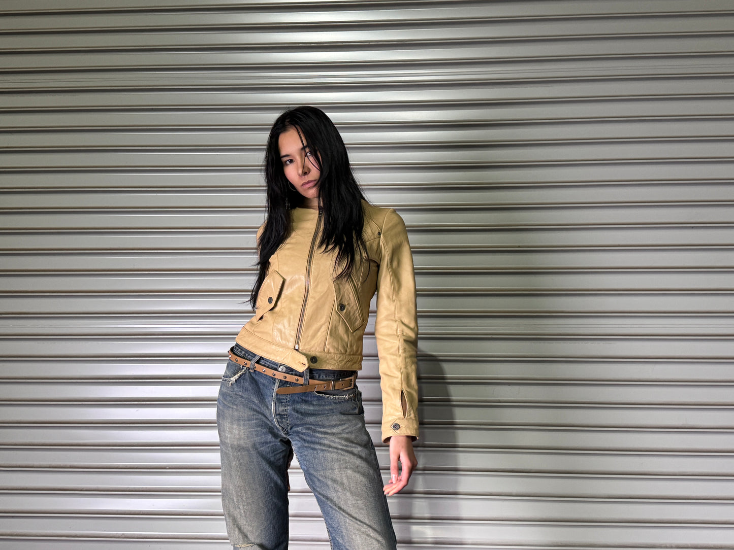CALVIN KLEIN LEATHER JACKET
