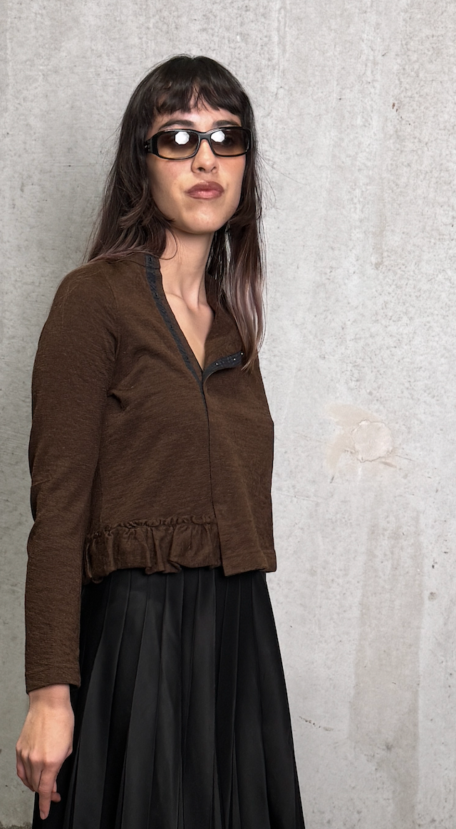 COMME DES GARÇONS RUFFLE CARDIGAN