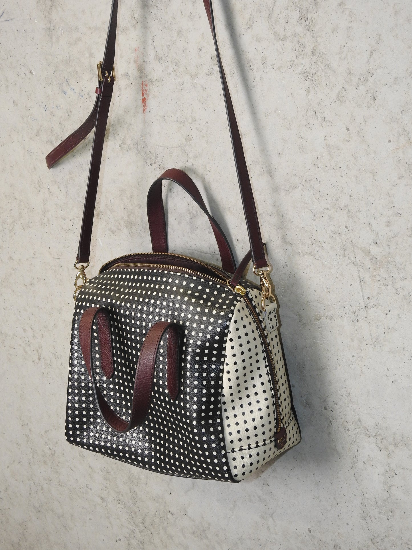 POLKA DOT FOSSIL BAG