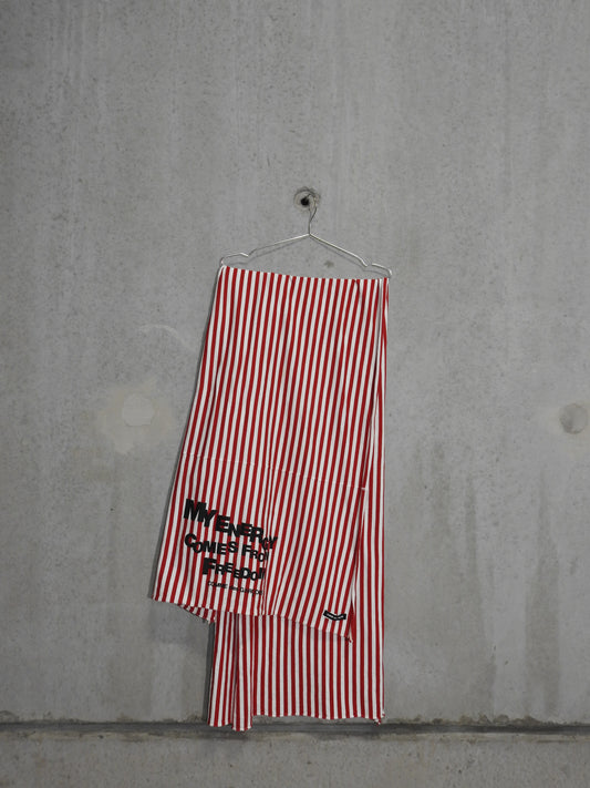 COMME DES GARÇONS  'MY ENERGY COMES FROM FREEDOM' SCARF