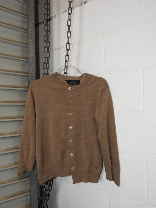 COMME DES GARÇONS TRICOT ASYMMETRIC CARDIGAN