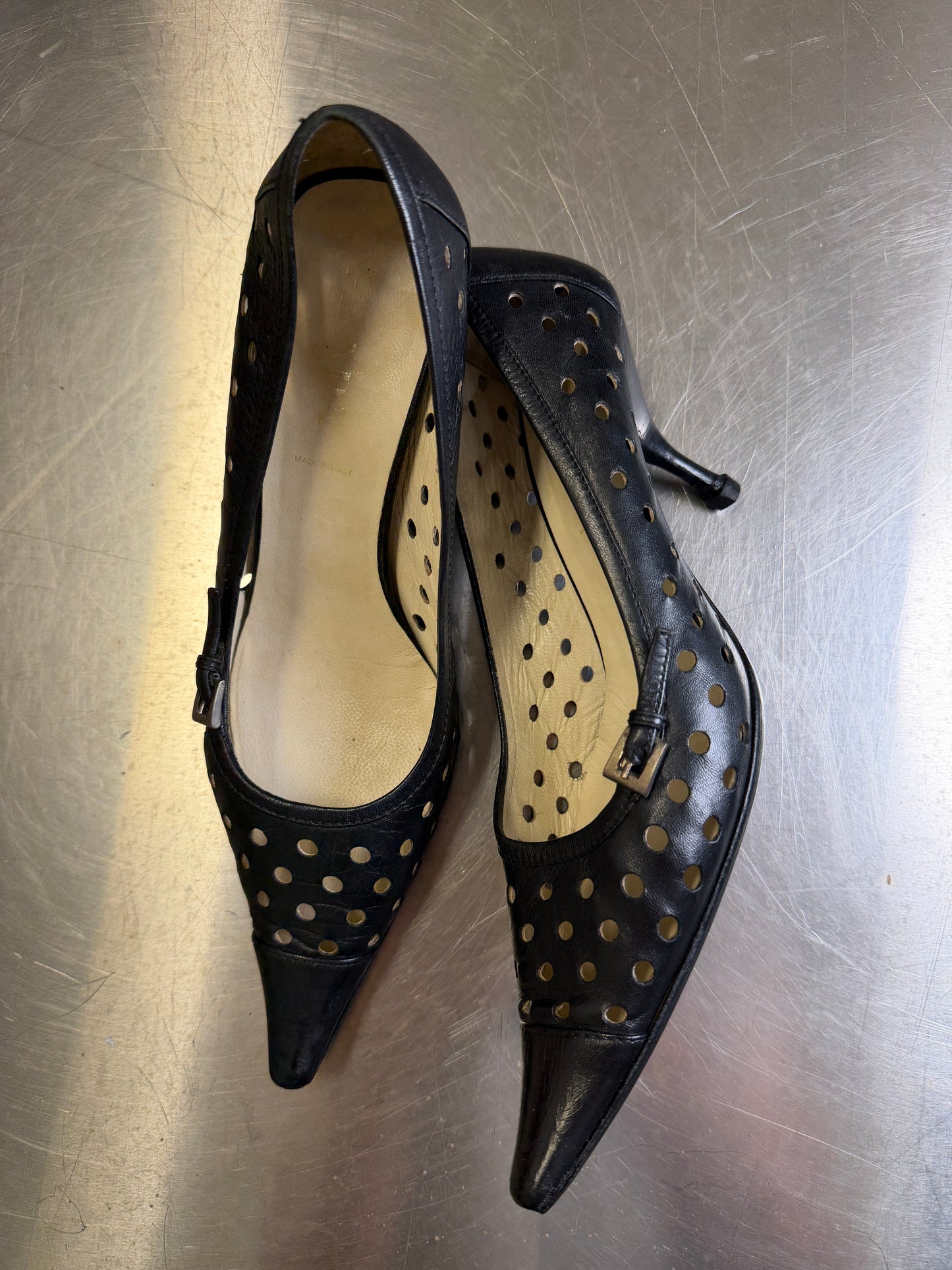 PRADA LASER CUT HEELS